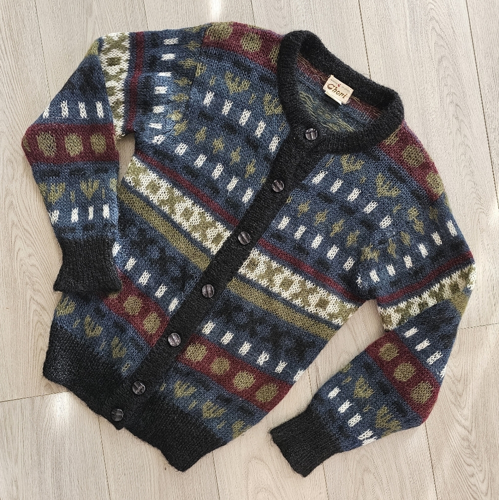Vintage Cottagecore Wool Cardigan - Picture 1 of 15